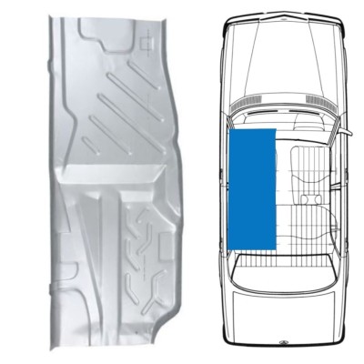Panneau de réparation du plancher pour Mercedes W123 1975-1985 / Gauche 16051
