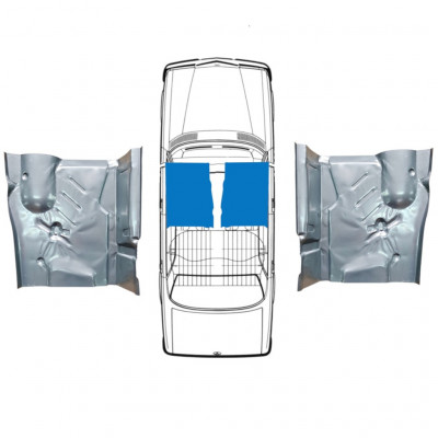 Panneau de réparation avant du plancher pour Mercedes W123 1975-1985 / Gauche+Droit / Ensemble 9866