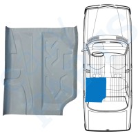 Panneau de réparation avant du plancher pour Mercedes W123 1975-1985 / Gauche 16049