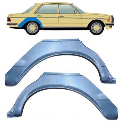 Panneau de réparation arc d'aile arrière pour Mercedes W123 1975-1985 / Gauche+Droit / Ensemble 9645