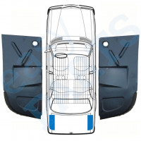 Panneau de réparation du plancher du coffre pour Mercedes W123 1975-1985 / Gauche+Droit / Ensemble 10353