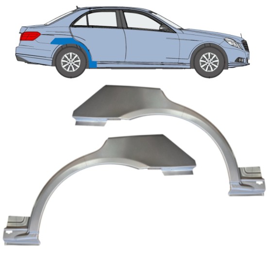 Panneau de réparation arc d'aile arrière pour Mercedes-Benz E-Class W212 2009-2016 / Gauche+Droit / Ensemble 14867 Panneau de réparation arc d'aile arrière pour Mercedes-Benz E-Class W212 2009-2016 / Gauche+Droit / Ensemble 14867