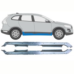 Panneau de réparation du seuil pour Volvo XC60 2008-2017 / Gauche+Droit / Ensemble 10345