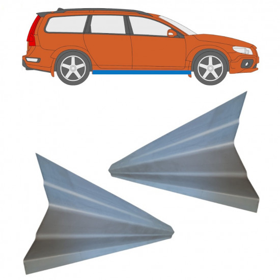 Réparation bas de caisse pour Volvo Xc70 2007-2016 / Gauche = Droite (symétrique) / Ensemble 11487