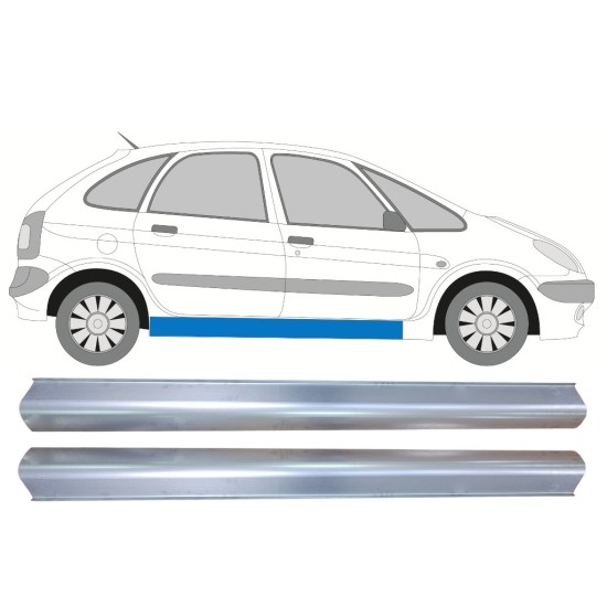 Réparation bas de caisse inférieure pour Citroen Xsara Picasso 1999-2012 / Gauche+Droit / Ensemble 16890