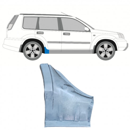 NISSAN X-TRAIL 2001-2007 RÉPARATION DU SEUIL / DROIT