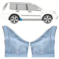Réparation bas de caisse pour Nissan X-Trail 2001-2007 / Gauche+Droit / Ensemble 12445