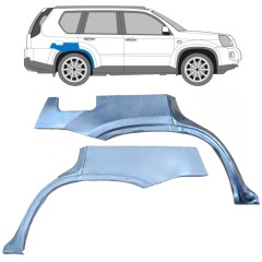Panneau de réparation arc d'aile arrière pour Nissan X-Trail 2007-2014 / Gauche+Droit / Ensemble 9586