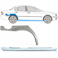 Réparation bas de caisse + passage de roue arrière pour Jaguar X-Type 2001-2009 / Droite / Ensemble 12620