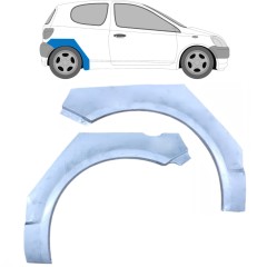 Panneau de réparation arc d'aile arrière pour Toyota Yaris 1999-2005 / Gauche+Droit / Ensemble 10400