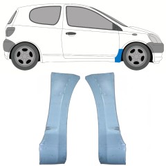 Panneau de réparation de l’aile avant pour Toyota Yaris 1999-2005 / Gauche+Droit / Ensemble 9736