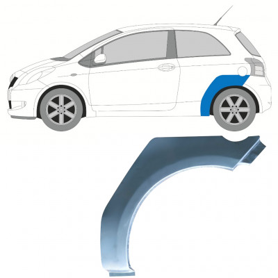 TOYOTA YARIS 2006-2011 3 PORTE ARCHE ARRIÈRE PANNEAU DE RÉPARATION / GAUCHE