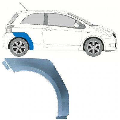 TOYOTA YARIS 2006-2011 3 PORTE ARCHE ARRIÈRE PANNEAU DE RÉPARATION / DROIT