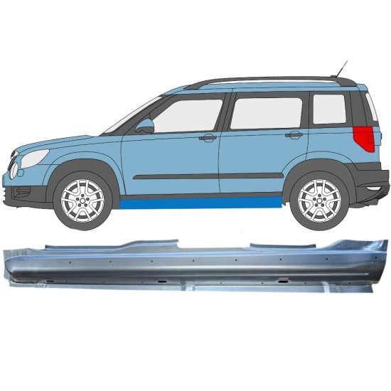 Panneau de réparation du seuil pour Skoda Yeti 2009- / Gauche 15976