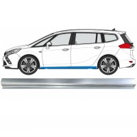 Réparation bas de caisse inférieure pour Opel Zafira C 2012-2019 / Gauche 17040
