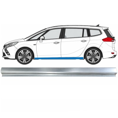 Réparation bas de caisse inférieure pour Opel Zafira C 2012-2019 / Gauche 17040