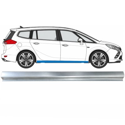 Réparation bas de caisse inférieure pour Opel Zafira C 2012-2019 / Droite 17039