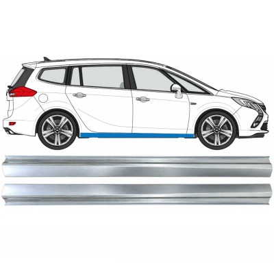 Réparation bas de caisse inférieure pour Opel Zafira C 2012-2019 / Gauche+Droit / Ensemble 17041
