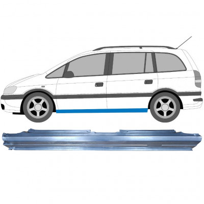 Panneau de réparation du seuil pour Opel Zafira 1999-2005 / Gauche 6092