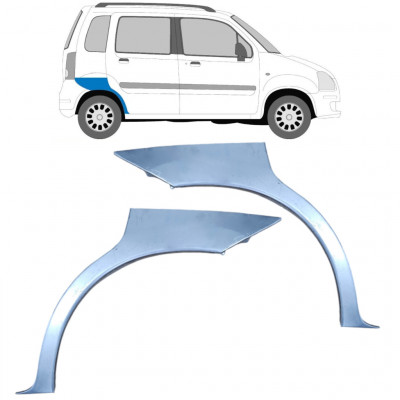 Panneau de réparation arc d'aile arrière pour Opel Agila 2001-2008 / Gauche+Droit / Ensemble 10094