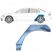 Petit panneau de réparation arc d'aile arrière pour BMW E46 3 1998-2005 / Gauche 6201