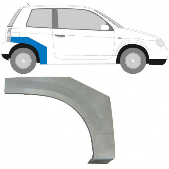 Panneau de réparation arc d'aile arrière pour VW Lupo Seat Arosa 1998-2005 / Droite 5046