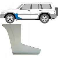 Panneau de réparation inférieur de l'aile avant pour Nissan Patrol 1997-2009 / Gauche 6261