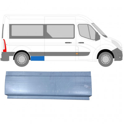 RENAULT MASTER 2010- PANNEAU DE RÉPARATION DE L\'AILE ARRIÈRE / DROIT